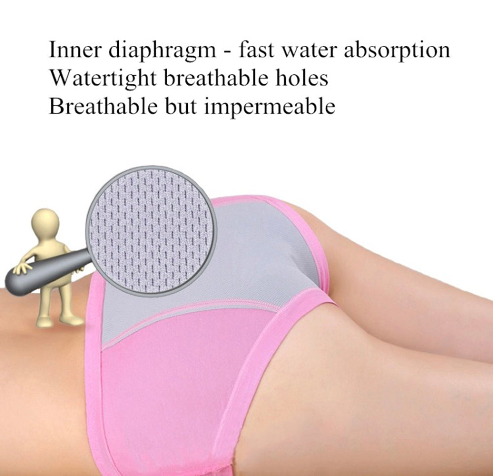 3Pcs Pack Menstrual Panties Women Underwear - D&A