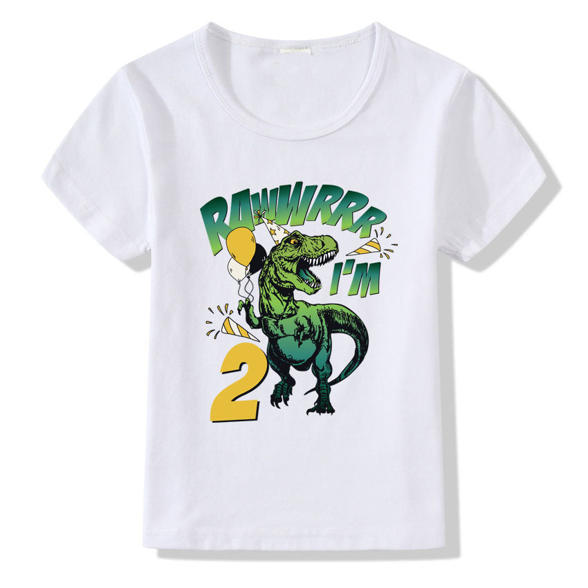 Children's T-shirt Numbers 1-9 Birthday T-shirt 2style - D&A