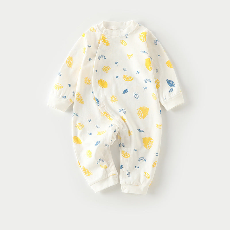 Autumn Thin Baby Pajamas And Baby Onesies Lemon - D&A