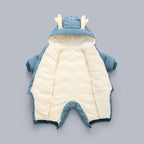 Baby Winter Snowsuit Plus Velvet Thick Baby Boys Jumpsuit 0-3 Years Newborn Romper Girl Clothes Overalls Toddler Coat - D&A