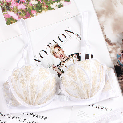 Embroidered shell bra - D&A