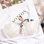 Embroidered shell bra - D&A