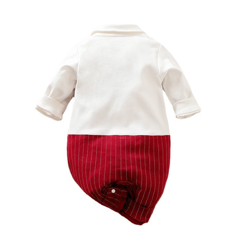 Baby Boy Gentleman Jumpsuit Baby Autumn Clothing - D&A