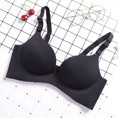 No steel ring bra without trace bra Black - D&A