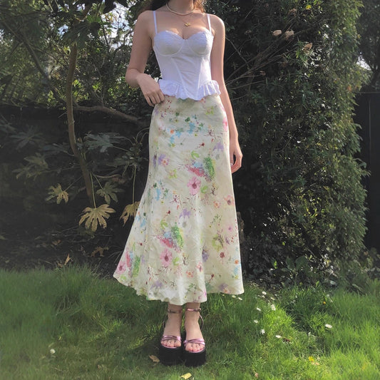 Sweet Girl Waist Slimming Long Fishtail Skirt - D&A