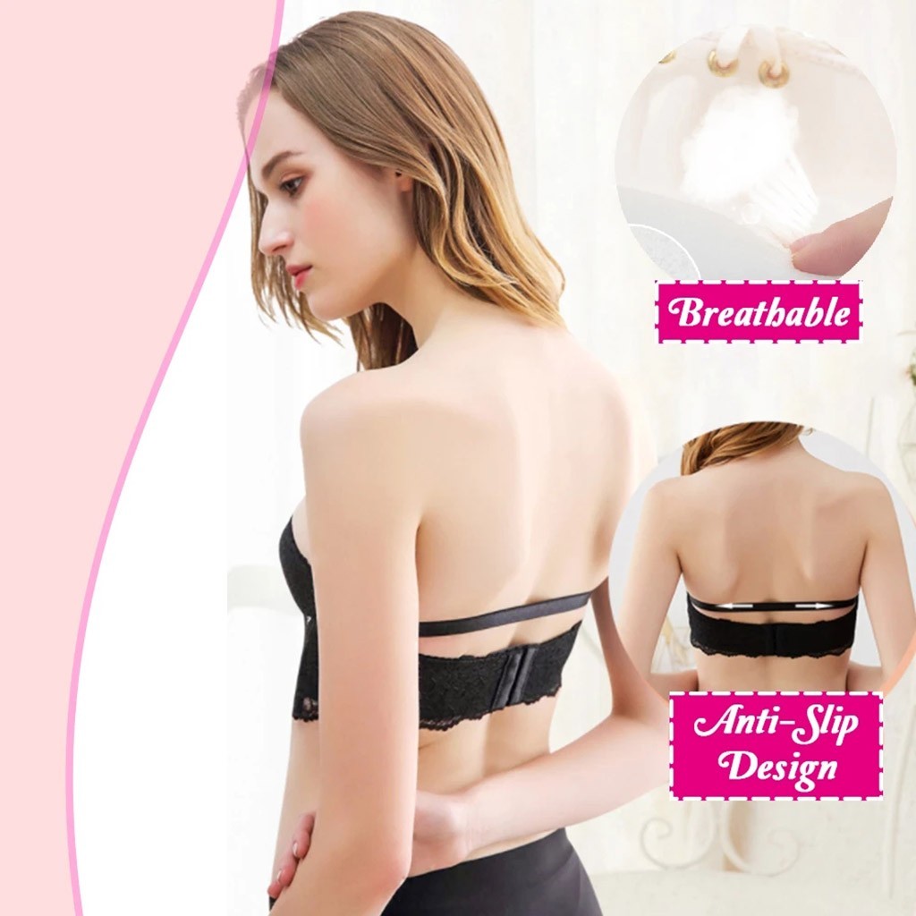 Strapless gathered bra - D&A