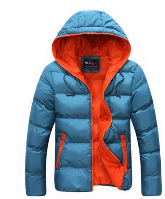 High Quality Candy Color Mens Jackets Blue - D&A