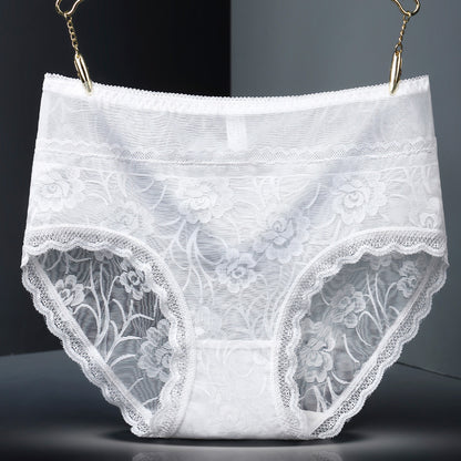 Lace seamless women underwear White - D&A