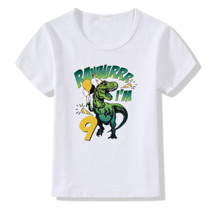 Children's T-shirt Numbers 1-9 Birthday T-shirt 9style - D&A
