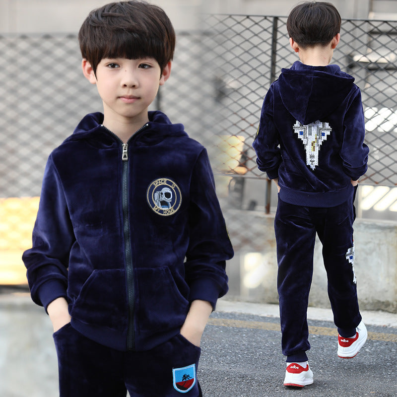 Casual children's suit boys autumn clothes Navy - D&A