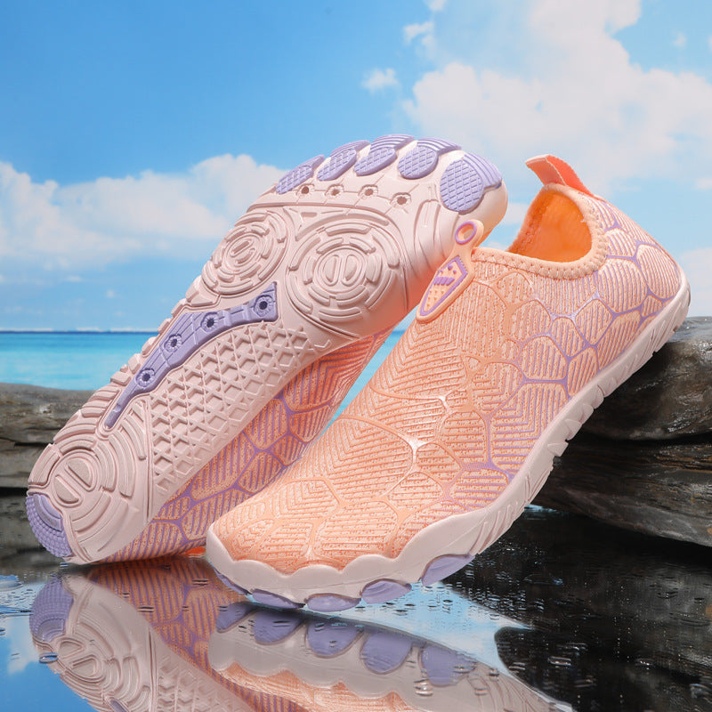 Outdoor Sports Hiking Shoes Beach C802 lotus root powder Sole with nails - D&A