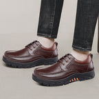 Casual Leather Shoes Men's Summer Breathable Non-stinky Feet Work Shoes - D&A
