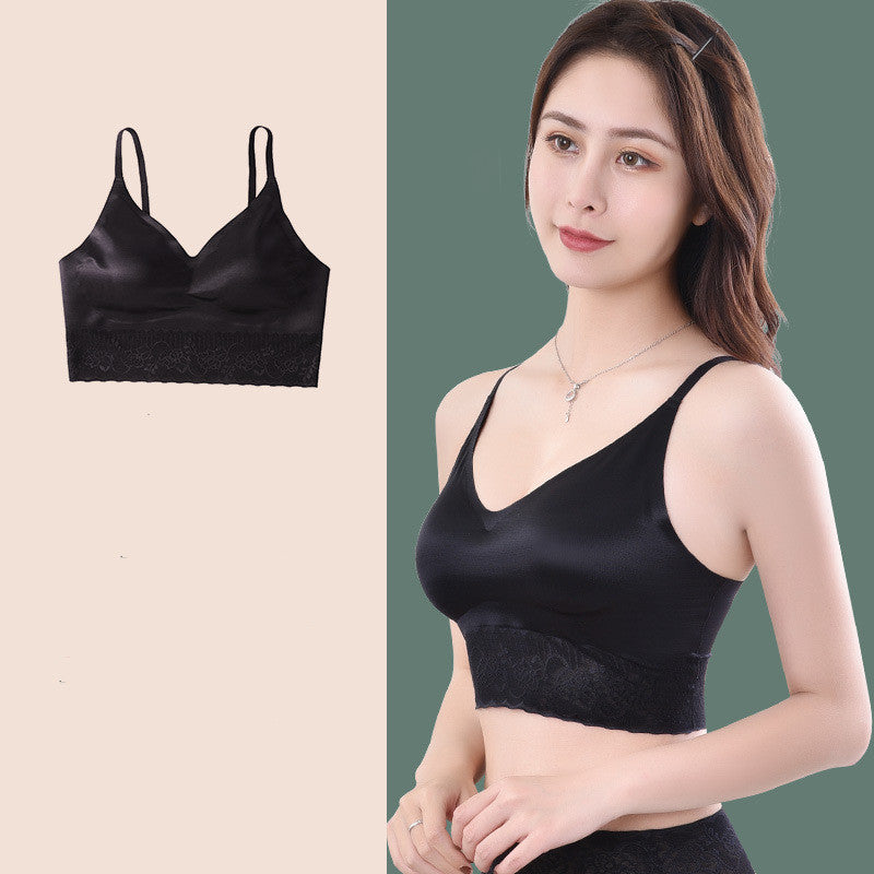 Breathable drop cup bra Black - D&A