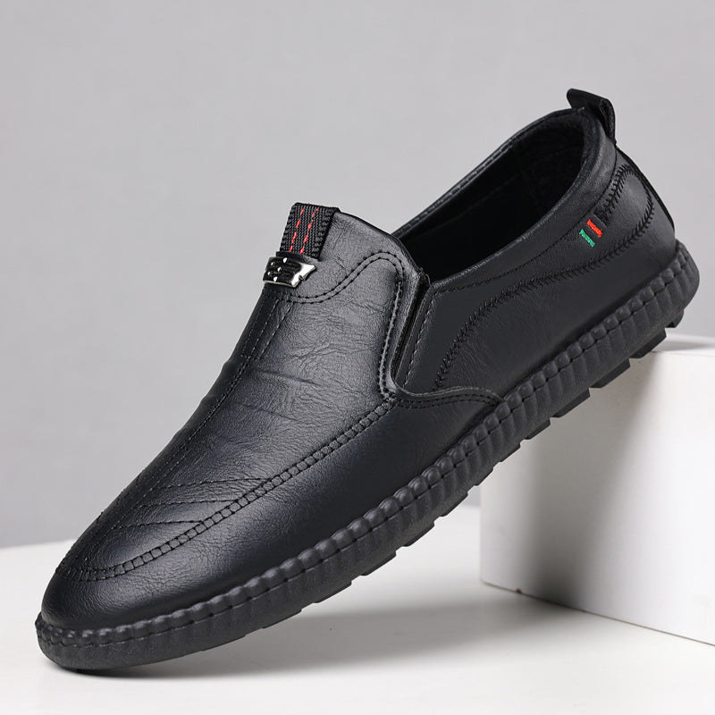 Spring And Summer Versatile Casual Middle-aged Men's Leather Shoes - D&A