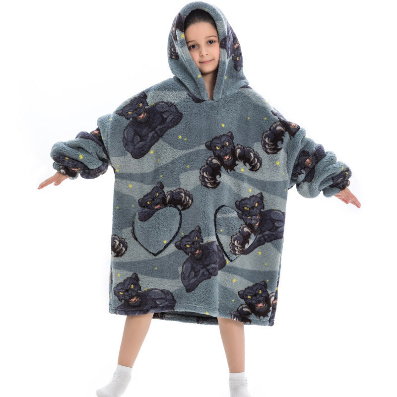 Oversized Thermal Sweatshirt Lazy Sweatshirt Kids Monster warm clothes One size - D&A
