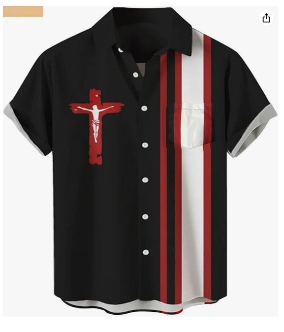 Men's Cardigan Plus Size Short Sleeve KD1640 - D&A