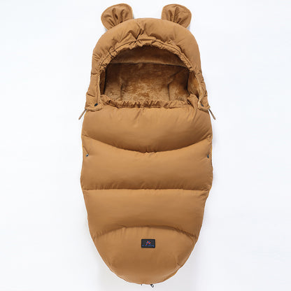 New baby stroller sleeping bag Brown 100cm - D&A