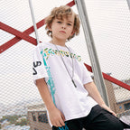 Children's printed T-shirt White - D&A