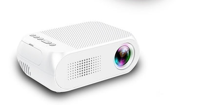 Projector supports HD 1080P mini home pico projector White - D&A