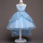 Children's dresses princess dresses Light Blue - D&A