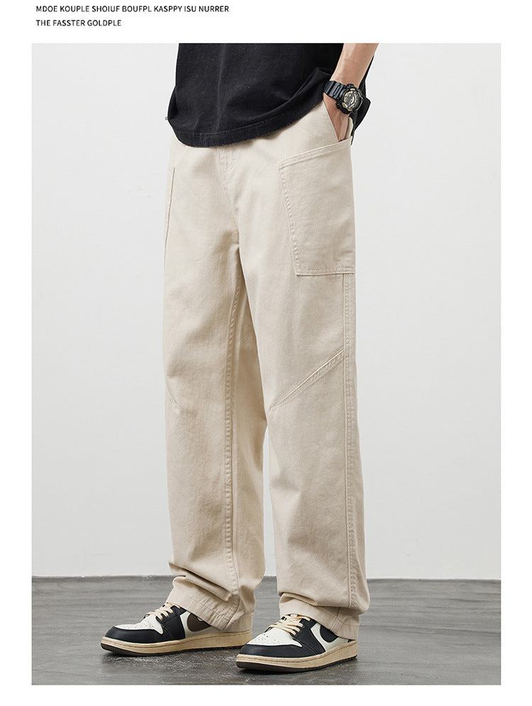 American Casual With Big Pockets Loose Cargo Pants - D&A
