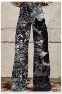 Hot Selling Plus Size Women's Casual Pants Thin Imitation Jeans B - D&A