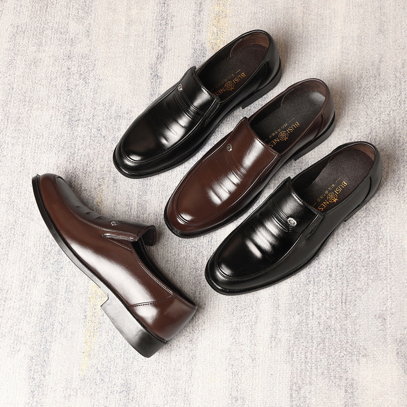 Men's Plus Size Casual Leather Shoes - D&A