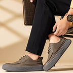 British Retro Brown Big Toe Casual Leather Shoes - D&A