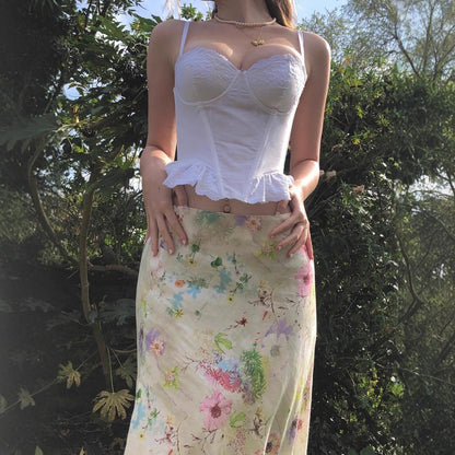 Sweet Girl Waist Slimming Long Fishtail Skirt - D&A