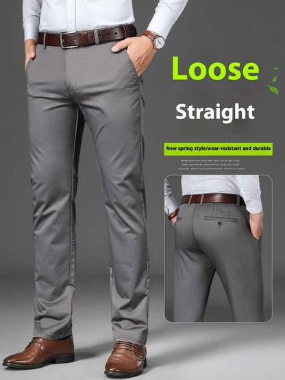 Business Non-ironing Stretch Men's Thin Straight Casual Pants - D&A