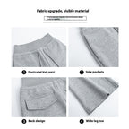 Loose Drooping Straight-leg Pants Sweatpants High Waist Slimming American Wide Leg Pants - D&A