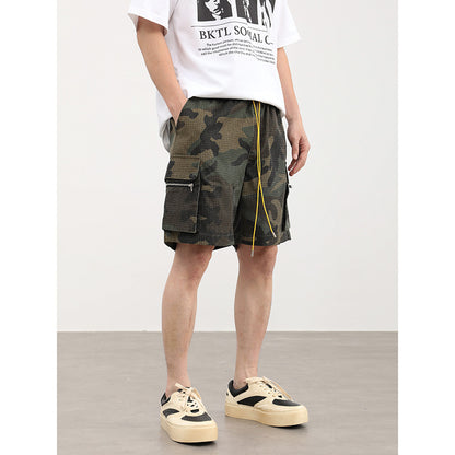 Three-dimensional Multi-pocket Workwear American Shorts Men - D&A