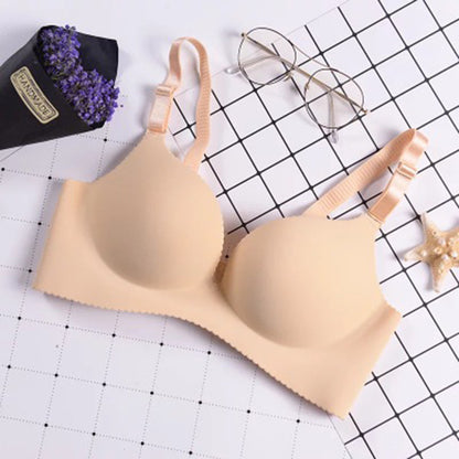 No steel ring bra without trace bra Beige - D&A