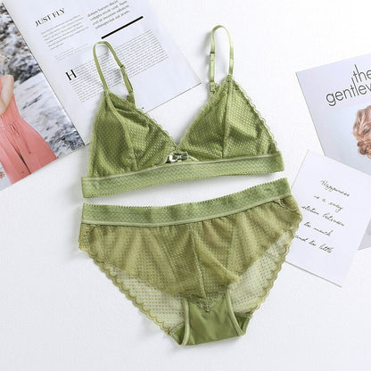 Sexy lace lingerie Green - D&A
