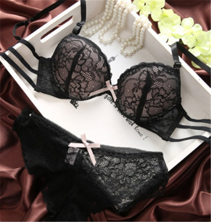Lace bra set Black - D&A