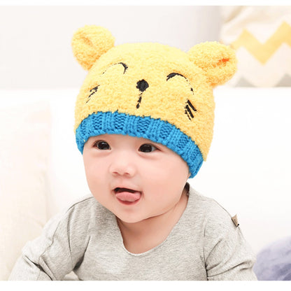Wool scarf baby hat Pale yellow - D&A