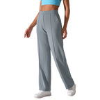 Mid Waist Loose Track Casual All-matching Straight Pants - D&A