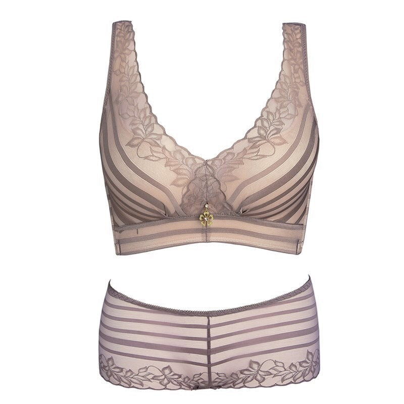 Adjustable lace bra Grey 2 - D&A