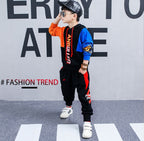 Boys spring suit new Korean children's clothing in the big boy boy long-sleeved sports two-piece suit tide clothes - D&A