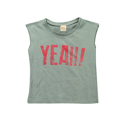 Children's sleeveless t-shirt Green - D&A