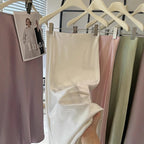 Simple Graceful Draping Acetate Satin Fishtail Skirt For Women - D&A