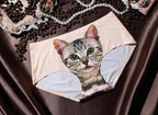 3D printing Women's Pussycat Panties Anti Emptied Cat Printing Underwear Women Panty Sexy Briefs Women Seamless Control Girls - D&A
