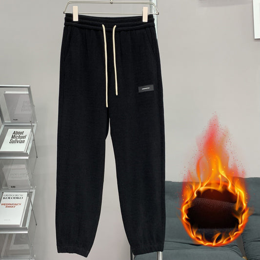 Corduroy Ankle-tied Sweatpants All-match Plus Size - D&A