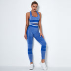 Yoga bra fitness suit Blue - D&A