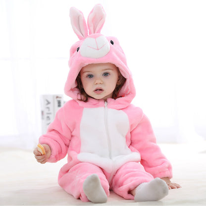 Baby Rompers Winter Autumn Clothes Pink Rabbit - D&A