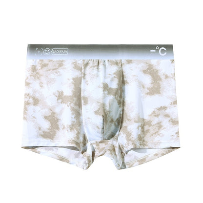 Men's Fashion Summer Thin Ice Silk Underwear Brown - D&A