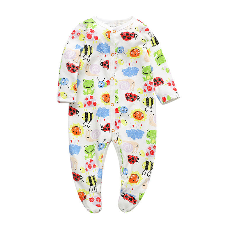 Cotton one-piece clothes baby clothes Frog - D&A