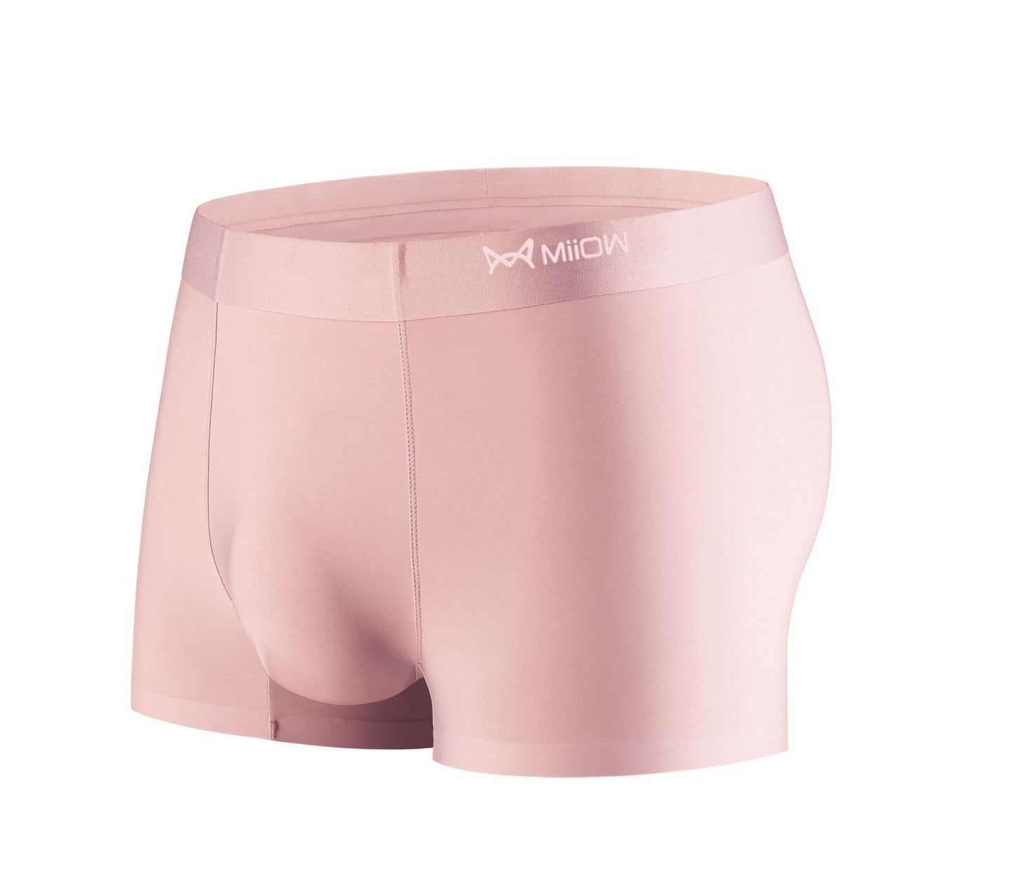 Ice Silk Seamless Men's Underwear Soft Breathable Comfortable Summer Boxer Shorts Pink 1PCS - D&A