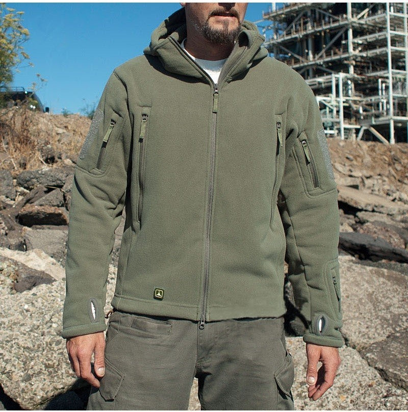 Military Jackets Tactical Jacket For Men Warm Hooded Hike - D&A