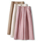 Thin Casual Straight-leg Cotton And Linen Wide-leg Pants - D&A